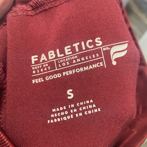 Fabletics All-Shift Scrub Jogger Dark Red Burgundy Mens/Unisex Sz S - Picture 11 of 15